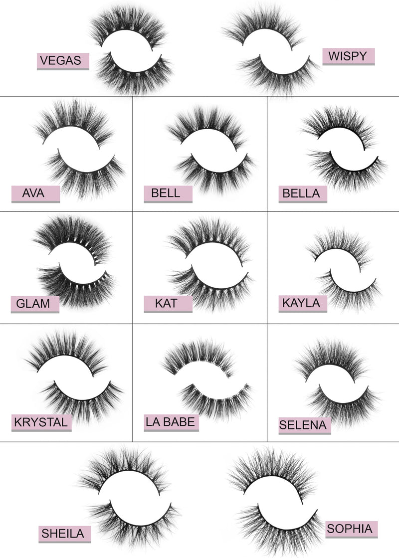 VEGAS 6D Siberian Mink Lashes Handcrafted
